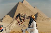 Private Giza Tour Pyramids, Sphinx, Grand Museum, Bazaar & Camel
