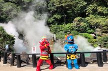 From Fukuoka: Hells of Beppu Hot Spring and Yufuin Day Trip 