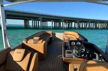  Private Crab Island Luxury Slide Pontoon Charter 