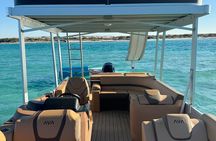  Private Crab Island Luxury Slide Pontoon Charter 