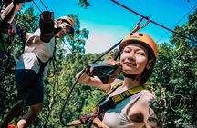 Samui Zipline FLY & Fun Tree Bridge Jungle Cafe & Waterfall