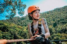 Samui Zipline FLY & Fun Tree Bridge Jungle Cafe & Waterfall