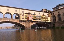 One-oar Surfing on the Arno River from Florence