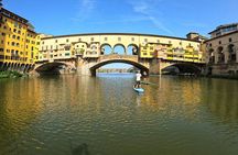 One-oar Surfing on the Arno River from Florence