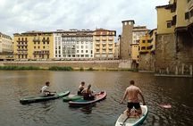 One-oar Surfing on the Arno River from Florence