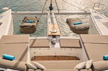 Heraklion: Sunset Dia Catamaran Cruise by Top-100 Greek Chef