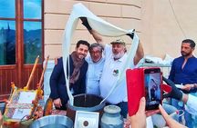 Sicilian Tasting and Show Cooking Mozzarella on the Terrace