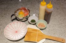Okonomiyaki making experience~Japanese popular food 