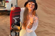 Red Dune Desert Safari with Camel Riding Sand Boarding BBQ Dinner