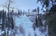 Korouoma Frozen Waterfalls & Reindeer Farm Visit