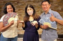 Making traditional Japanese cultural fans in Tokyo