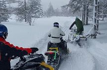 Winter Holiday Snowmobiling in Nozawa Onsen Area