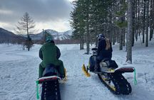 Winter Holiday Snowmobiling in Nozawa Onsen Area
