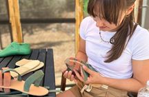 Make Leather Ancient Greek Sandals and Tour Temple of Poseidon