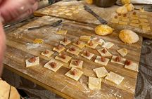 Traditional bolognese pasta making with a meal