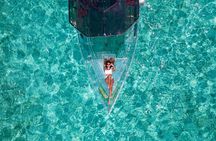 Transparent Boat Tour in Cozumel Reefs
