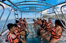 Transparent Boat Tour in Cozumel Reefs