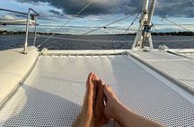 Private Catamaran Sailing Dolphin Manatee Watch in Daytona Beach