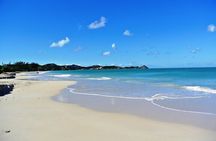 Famous Red Phone Booth Beach (Dickenson Bay) and Fort Bay Beach 