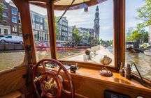 Amsterdam: Saloon Boat Cruise + Unlimited Drinks & Bite option