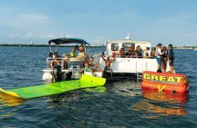 3 Hour Party Boat Jet ski Banana Tube and open bar in Miami 