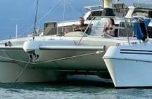 Large Catamaran Trip to La Maddalena Park with Lunch and Drinks