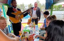 Mexico City Canals by Boat with Live Commentary with Meal Drinks