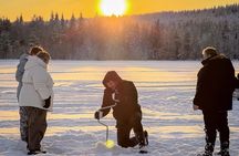 Ice Fishing With Reindeers