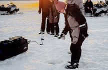 Ice Fishing With Reindeers