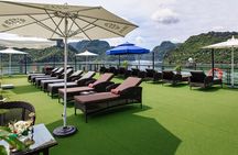 Doris Cruise 5 star cruise 2 days visiting Halong Bay Lan Ha Bay private balcony