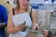 Handmade Arabic Woman in Clay and Mosaique 