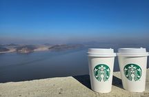 Starbucks DMZ with North Korea View & Hyundai Outlet