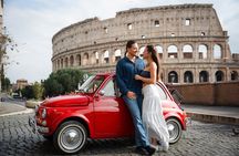 Fiat 500 Retro Car Tour with Professional Photoshoot