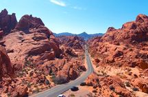 Valley of Fire Seven Magic Mountain and Welcome Sign Las Vegas