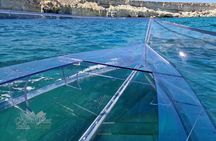 Syracuse boat tour totally transparent between coast and caves