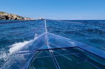 Syracuse boat tour totally transparent between coast and caves