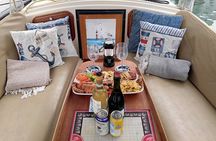 1.5hr Romantic-Surprise Dinner-Wine & Cheese or Sushi Boat Cruise