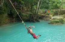 Blue Hole Falls with Horseback Ride Adventure from Montego Bay