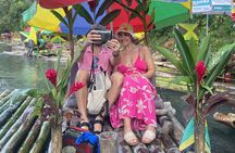 Bamboo Rafting with Limestone Foot massage then Margaritaville. 
