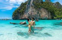 Phi Phi Pileh Lagoon Bamboo Island by Speed boat