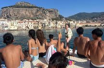  Boat excursion in Cefalù and snorkeling 3 hours fruit and drink