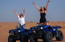 Dubai Red Dunes Quad Bike Tour,Sandboard, Camel ride & BBQ Dinner
