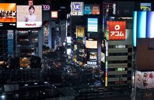 Tokyo: neon lights Shinjuku and Shibuya