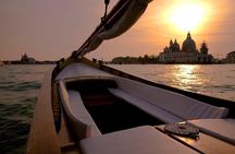 Venice Sunset by Typical Venetian Boat with Prosecco