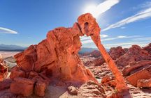 Valley of Fire Seven Magic Mountain and Welcome Sign Las Vegas