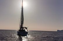 Aperitif at sunset on a sailboat