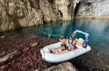 Vlore Speedboat Tour to Haxhi Ali Cave Karaburun Beach