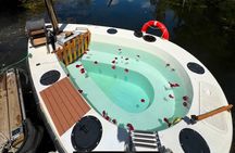 Tour in Self-drive Electric Hot Tub Boat Nestled in nature!