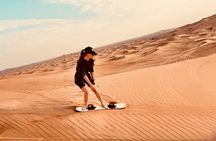 Dubai Sunrise Desert Safari Red Dune Camel Falcon & Sandboarding