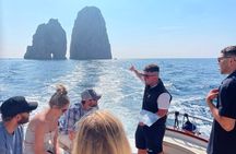 From Positano: Shared Capri and Blue Grotto Boat Tour